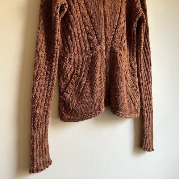 Leo Peressi Pure Alpaca Zip Up Cardigan - Picture 4 of 12